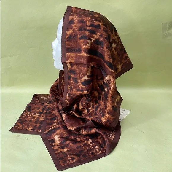 Vintage multicolored Adrienne Landau silk scarf